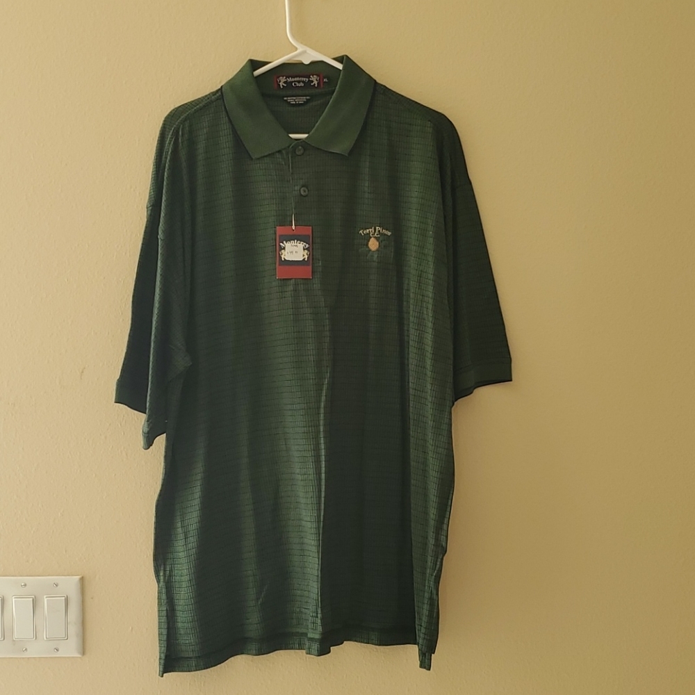 Green Monterey Club Pines Golf Shirt